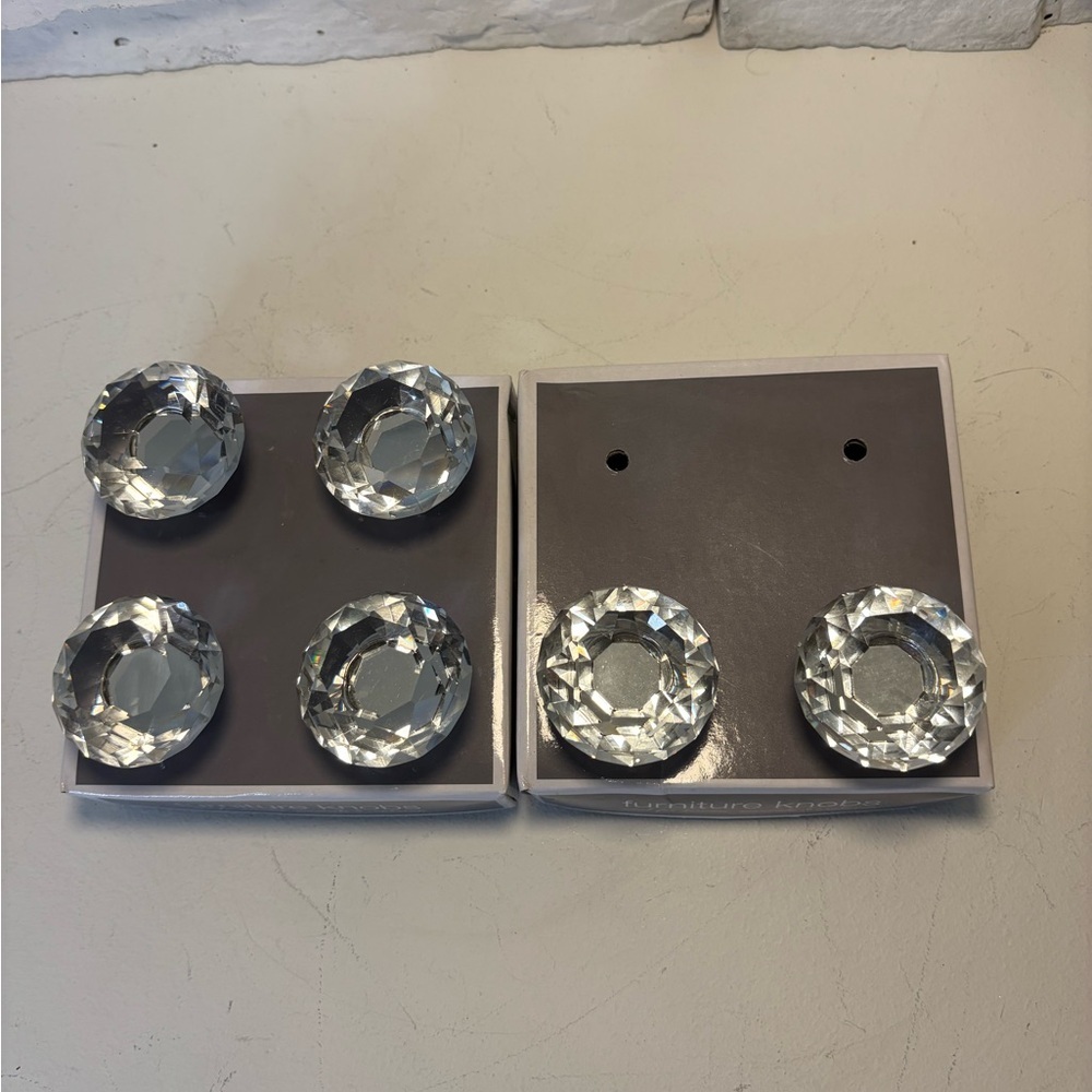 Set of Crystal Drawer Knobs
